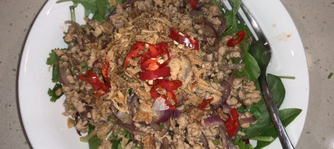 Chicken Larb Salad with Lime Dressing