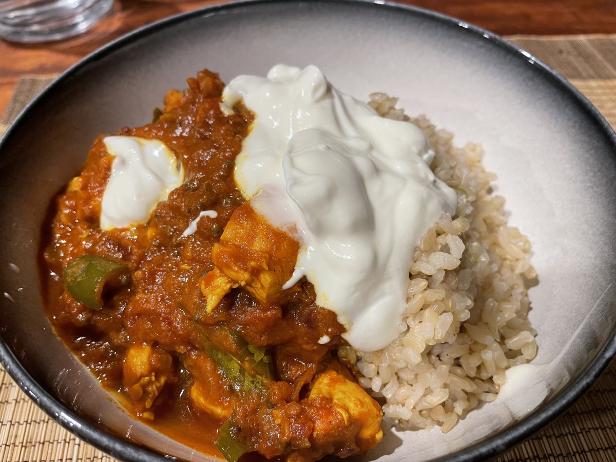 Madras Curry with rich tomato tamarind masala