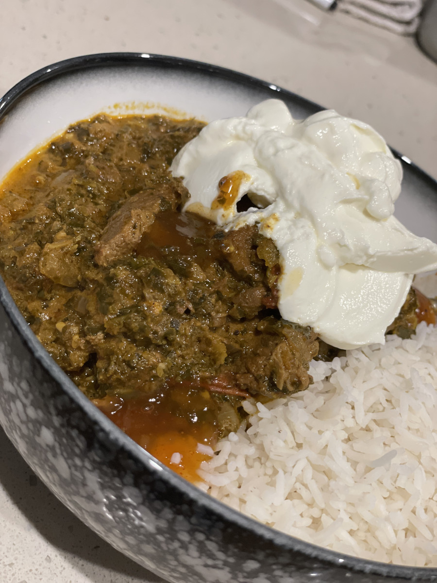 Saag Gosht (Punjabi Beef and Spinach Curry)